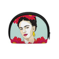 Frida Kahlo And Floral Print Coin Purse