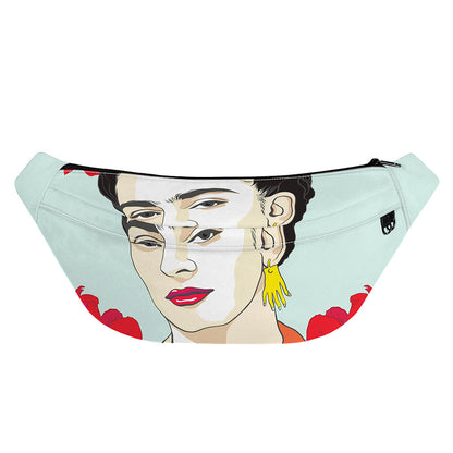 Frida Kahlo And Floral Print Fanny Pack