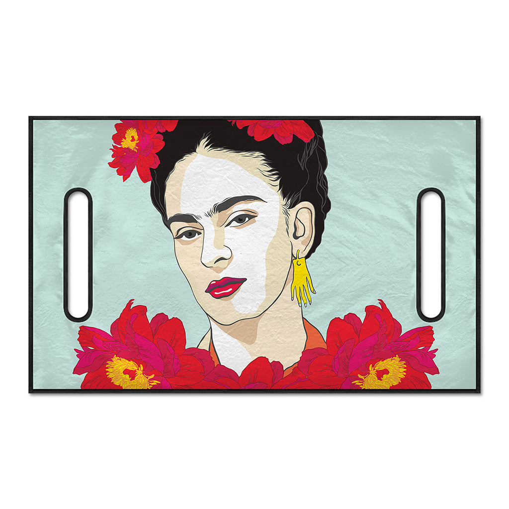 Frida Kahlo And Floral Print Golf Cart Seat Cover