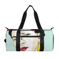 Frida Kahlo And Floral Print Gym Bag