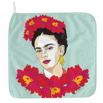 Frida Kahlo And Floral Print Hand Towel