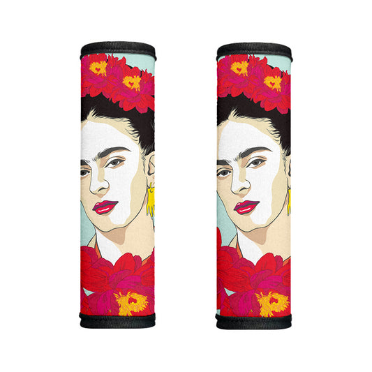 Frida Kahlo And Floral Print Handle Covers