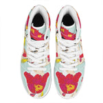 Frida Kahlo And Floral Print High Top Leather Sneakers