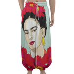 Frida Kahlo And Floral Print Lantern Pants