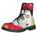 Frida Kahlo And Floral Print Backpack