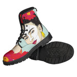 Frida Kahlo And Floral Print Backpack