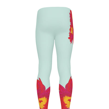 Frida Kahlo And Floral Print Men's leggings