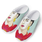 Frida Kahlo And Floral Print Mesh Casual Shoes