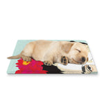Frida Kahlo And Floral Print Pet Cooling Mat Cover