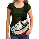 Frida Kahlo And Floral Print Pet Sling Carrier