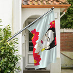 Frida Kahlo And Floral Print Polyester Flag