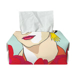 Frida Kahlo And Floral Print Rectangle Tissue Box Cover