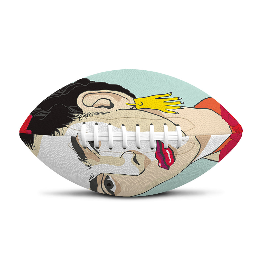 Frida Kahlo And Floral Print Rugby Ball
