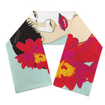 Frida Kahlo And Floral Print Scarf