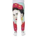 Frida Kahlo And Floral Print Scuba Joggers