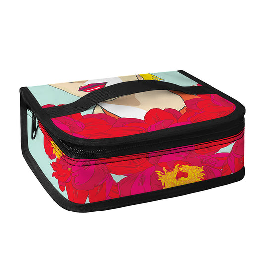 Frida Kahlo And Floral Print Small Lunch Bag