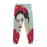 Frida Kahlo And Floral Print Sweatpants
