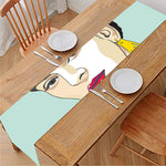 Frida Kahlo And Floral Print Table Runner