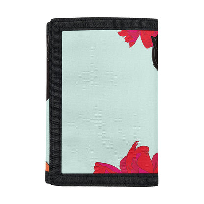 Frida Kahlo And Floral Print Trifold Wallet