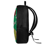 Frida Kahlo And Pink Floral Print 17 Inch Backpack