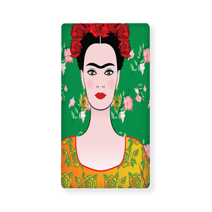 Frida Kahlo And Pink Floral Print Baby Crib Sheet