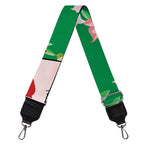 Frida Kahlo And Pink Floral Print Bag Strap