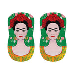 Frida Kahlo And Pink Floral Print Bar Stool Covers