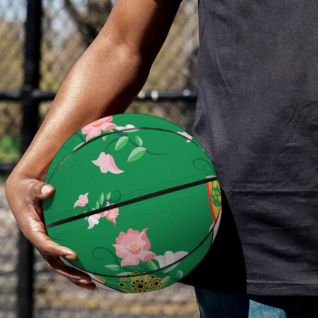 Frida Kahlo And Pink Floral Print Basketball