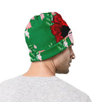 Frida Kahlo And Pink Floral Print Beanie