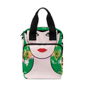 Frida Kahlo And Pink Floral Print Bible Tote Bag