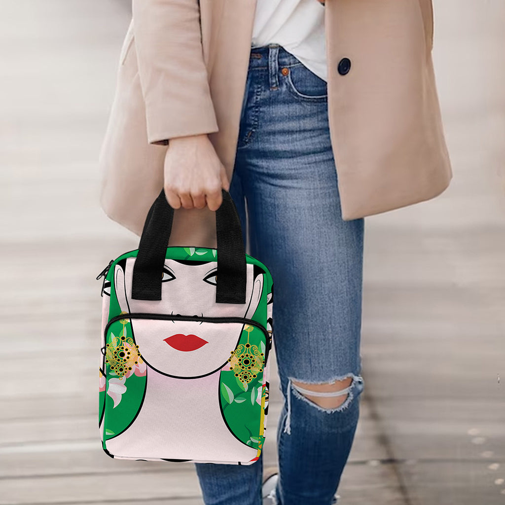Frida Kahlo And Pink Floral Print Bible Tote Bag