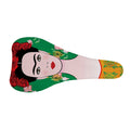 Frida Kahlo And Pink Floral Print Bicycle Seat Cover