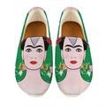 Frida Kahlo And Pink Floral Print Casual Shoes