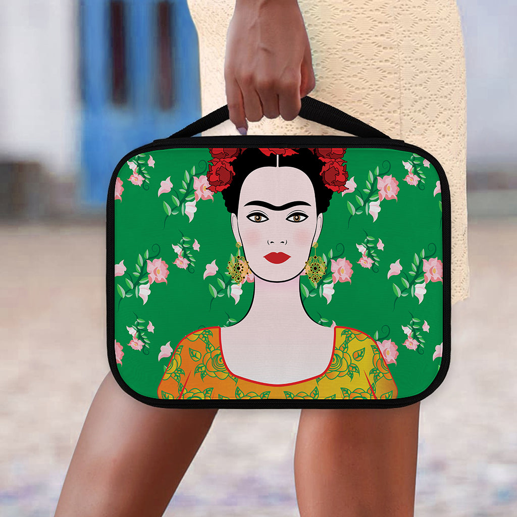 Frida Kahlo And Pink Floral Print Classic Bible Case