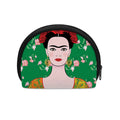 Frida Kahlo And Pink Floral Print Coin Purse