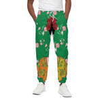 Frida Kahlo And Pink Floral Print Cotton Pants