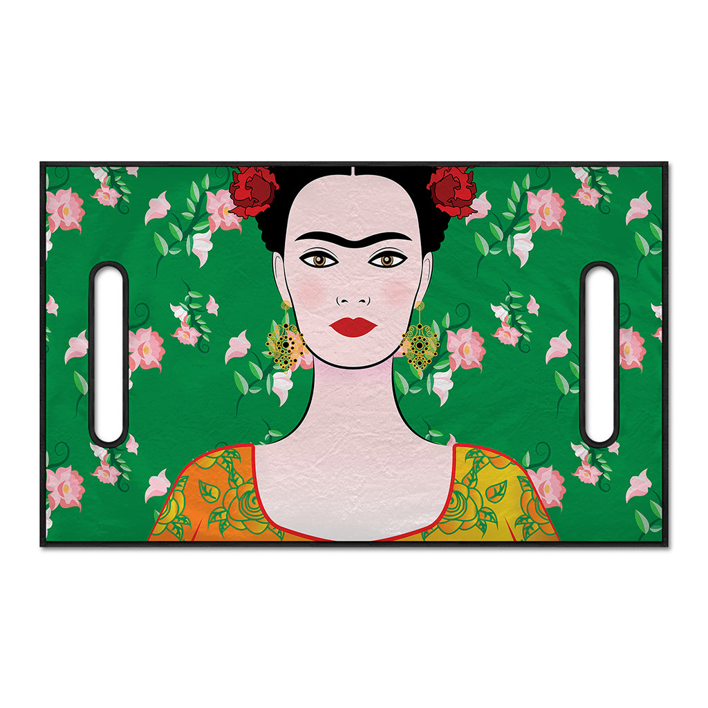 Frida Kahlo And Pink Floral Print Golf Cart Seat Cover