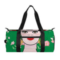Frida Kahlo And Pink Floral Print Gym Bag