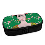 Frida Kahlo And Pink Floral Print Insulin Cooler Travel Case