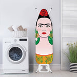Frida Kahlo And Pink Floral Print Ironing Board Cover
