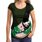 Frida Kahlo And Pink Floral Print Pet Sling Carrier