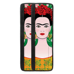 Frida Kahlo And Pink Floral Print Refrigerator Handle Covers