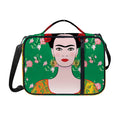 Frida Kahlo And Pink Floral Print Shoulder Strap Bible Bag