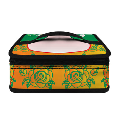 Frida Kahlo And Pink Floral Print Small Lunch Bag