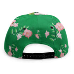 Frida Kahlo And Pink Floral Print Snapback Cap