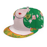 Frida Kahlo And Pink Floral Print Snapback Cap