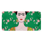 Frida Kahlo And Pink Floral Print Towel