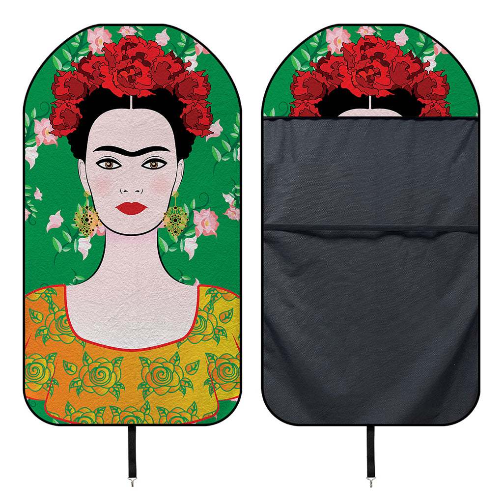 Frida Kahlo And Pink Floral Print Waterproof Car Seat Cover