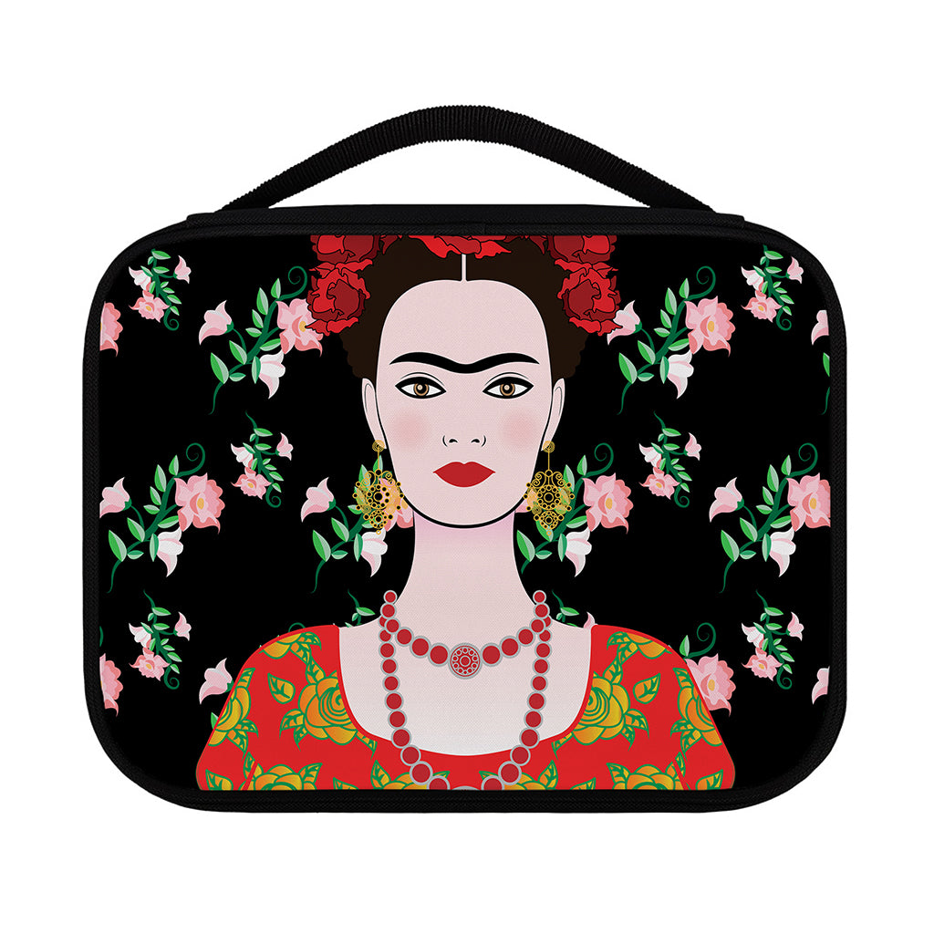 Frida Kahlo And Pink Flower Print Classic Bible Case