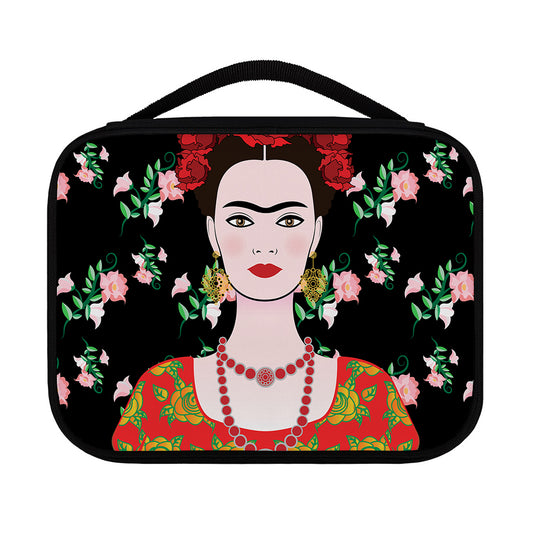 Frida Kahlo And Pink Flower Print Classic Bible Case